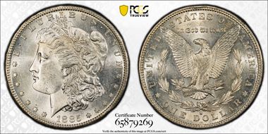 1885-S $1 AU58