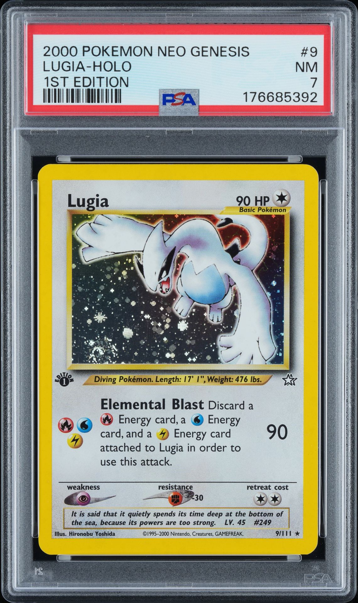 LUGIA-HOLO POKEMON NEO GENESIS 1ST EDITION 2000