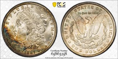 1887/6-O $1 MS63