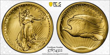 "1907" (2026-W) $20 St. Gaudens High Relief Au w/ Liberty Bell 250 Privy First Strike SP70