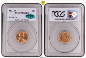 1931-D 1C MS66RD