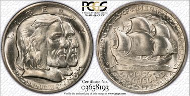 1936 50C Long Island MS65