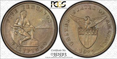 1925-M 5C Allen-4.12 MS62