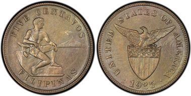 1925-M 5C Allen-4.12 MS62