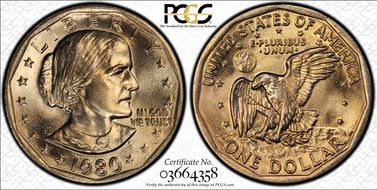 1980-P SBA$1 MS67