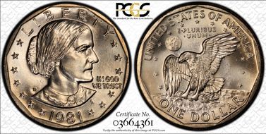 1981-D SBA$1 MS67