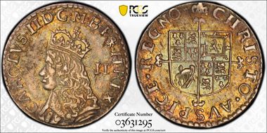 (1660-62) 2D S-3316 Second Issue AU55