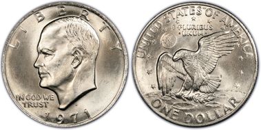 1971-D $1 MS67