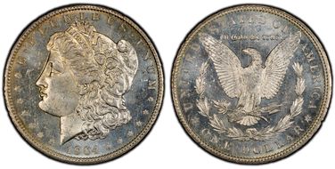 1904-O $1 VAM 4B, Fishhook MS64PL