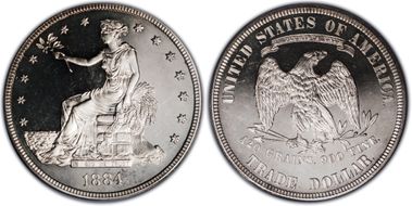 1884 T$1 Trade PR65