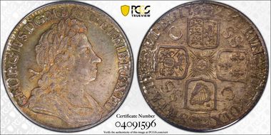 1723 Shil S-3647 First Bust S.S.C. Rev MS65