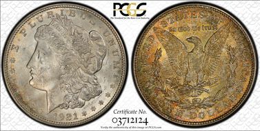 1921-D $1 MS64