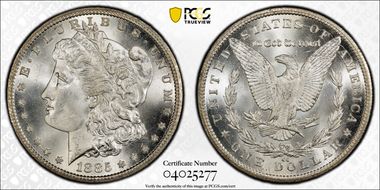 1885-CC $1 MS67+