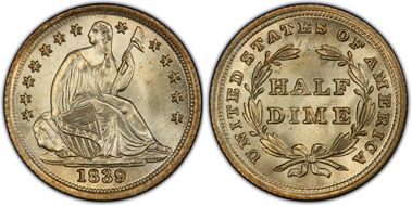 1839 H10C No Drapery MS66