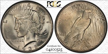 1935 $1 MS65