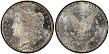 1880-S $1 VAM 12, Checkmark MS64PL