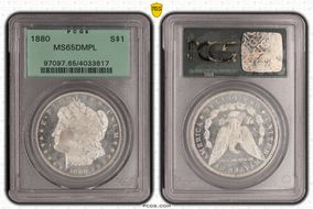 1880 $1 MS65DMPL