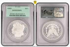 1880 $1 MS65DMPL