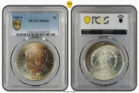 1882-S $1 MS64