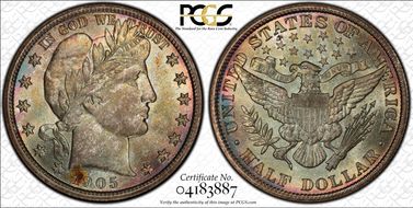 1905 50C MS67+