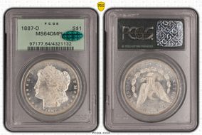 1887-O $1 MS64DMPL