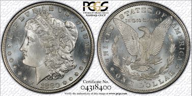 1880-S $1 VAM 12, Checkmark MS65