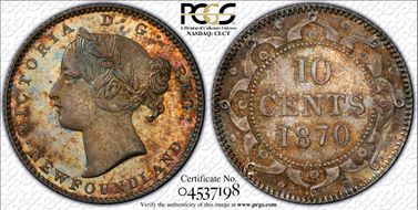 1870 10C MS65