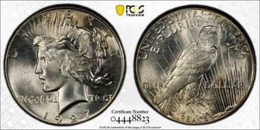 1927 $1 MS65+ 