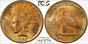 1932 $10 MS65+ 