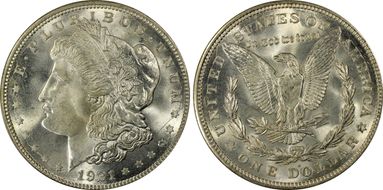 1921-D $1 MS66
