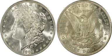 1896 $1 MS66