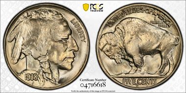 1938-D/S 5C Overmintmark, FS-512 MS66