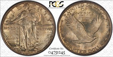 1924-D 25C MS64FH