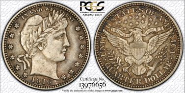 1916-D 25C AU58