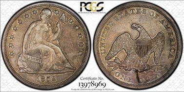1859-S $1 XF45
