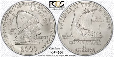 2000-P $1 Leif Ericson MS69