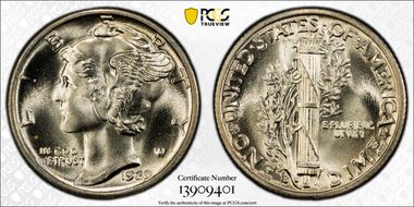 1929-S 10C MS67+ FB