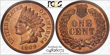 1909 1C Indian PR65RD