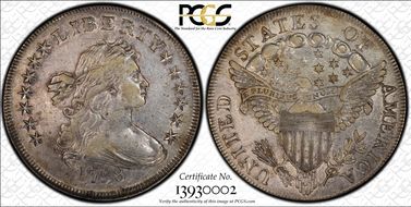 1798 $1 Knob 9, 5 Lines XF45
