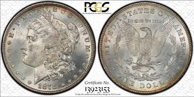 1878 7/8TF $1 Strong, VAM 38, 7/5 MS64