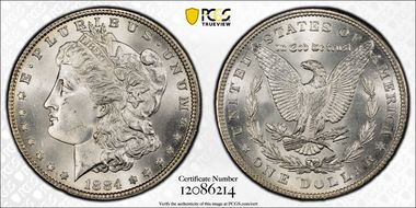 1884 $1 MS65