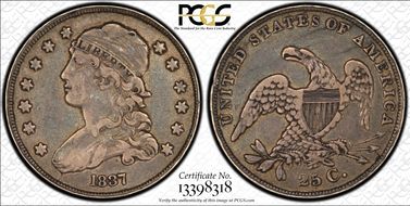 1837 25C B-4 VF30
