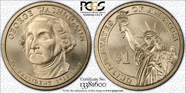 2007-D $1 G. Washington - Pos. A Satin Finish SP69