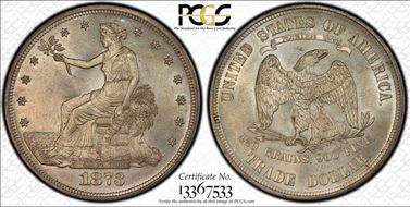 1873 T$1 Trade MS63