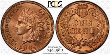 1886 1C Type 1 MS65RD