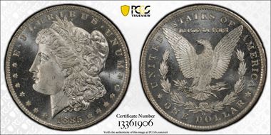 1885-O $1 MS66PL