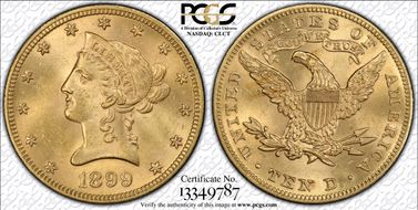 1899 $10 MS63
