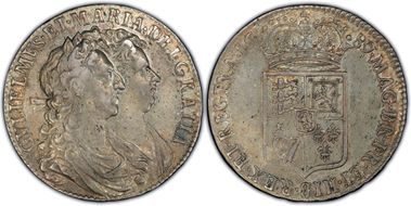 1689 1/2 Cr S-3434 First Shield AU53