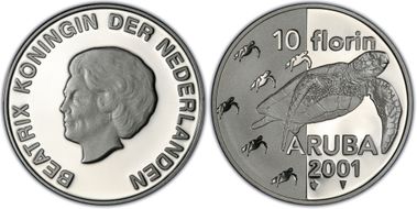 2001 10 Fl Green Sea Turtles PL69