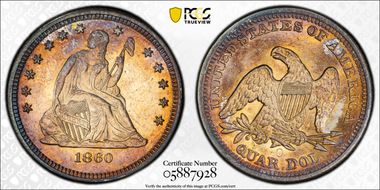 1860-O 25C MS64